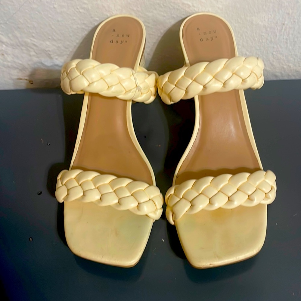 Women's Basil Mule Heels - A New Day size 12